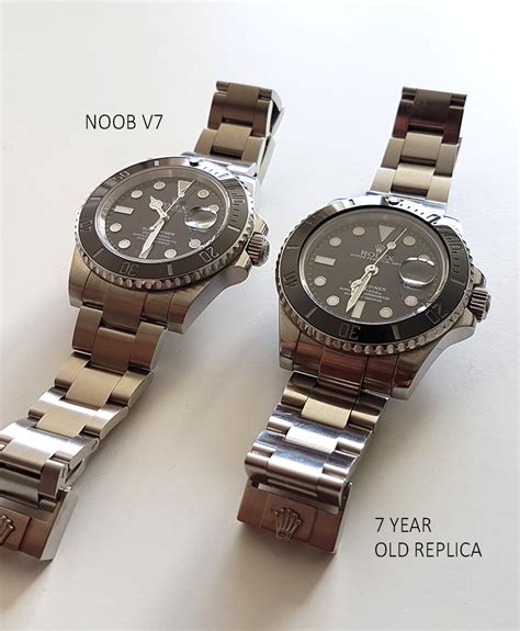 rolex noob v7 vs v9|Rolex Submariner vs. Noob Replica. Need ideas on how to.